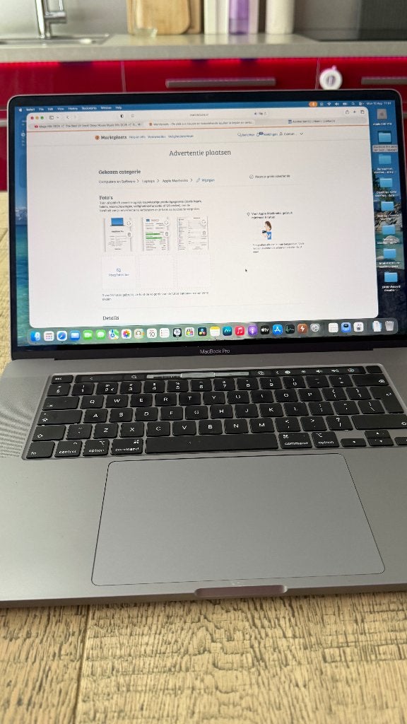 MacBook Pro 16-inch (2019) - i9, 32GB RAM, 1TB SSD TouchBar, MacBook Pro, 1 TB of meer, Gebruikt, 2 tot 3 Ghz