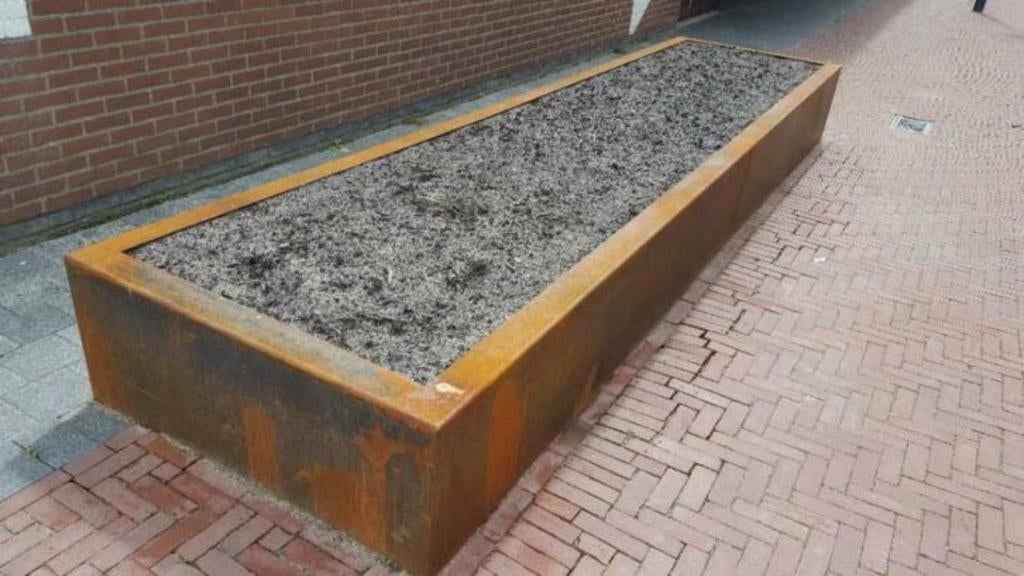 Kwaliteit cortenstaal plantenbakken, borders vijvers, zuilen, Tuin en Terras, Bloembakken en Plantenbakken, Nieuw, Metaal, Tuin
