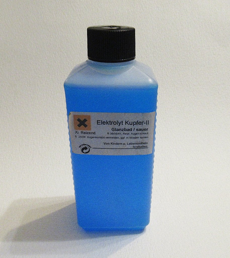 Kupfer-II Elektrolyt Glanzbad fles 300 ml., Ophalen of Verzenden