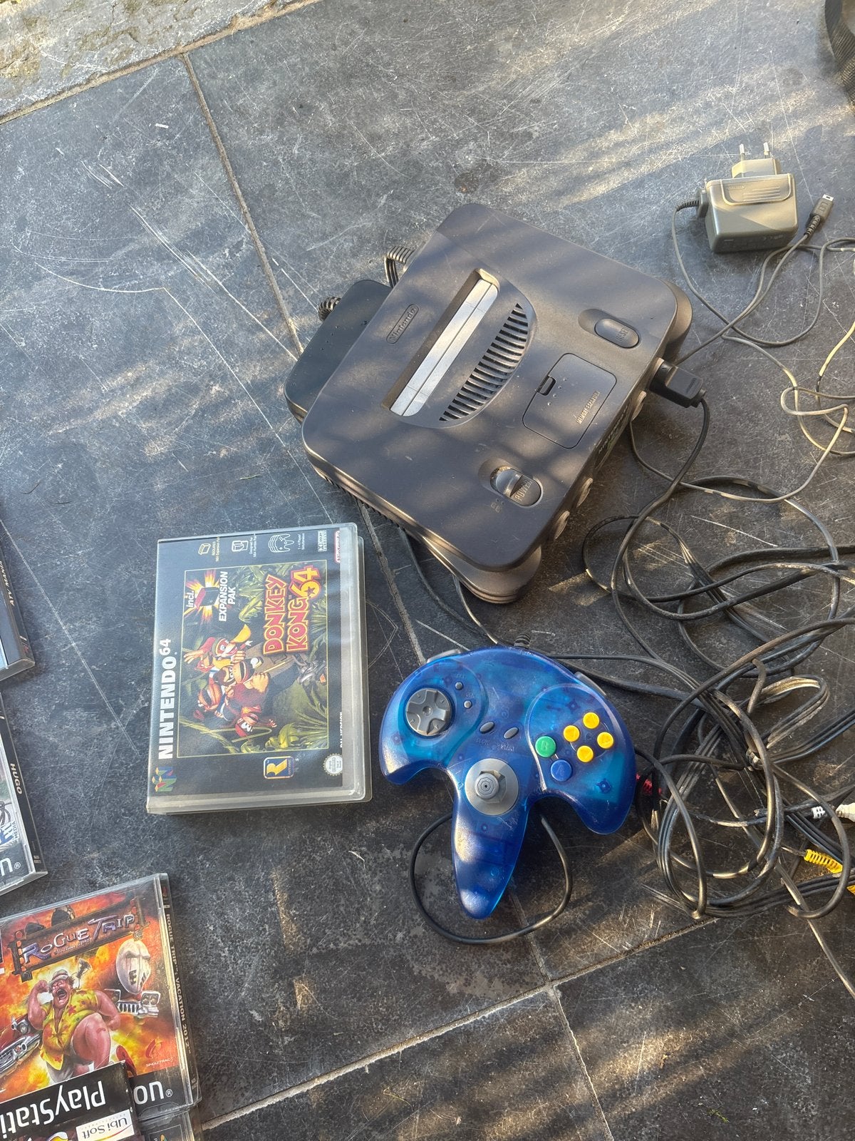 Nintendo 64 Console met Donkey Kong 64 en controller, Spelcomputers en Games, Ophalen of Verzenden, Gebruikt, Met 1 controller
