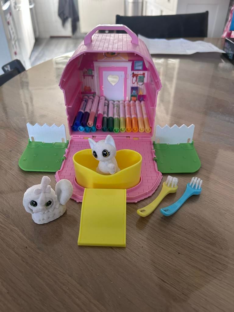 Crayola Washimals Roze Huisje - Draagbaar Speelplezier, Ophalen of Verzenden, Zo goed als nieuw, Jongen of Meisje