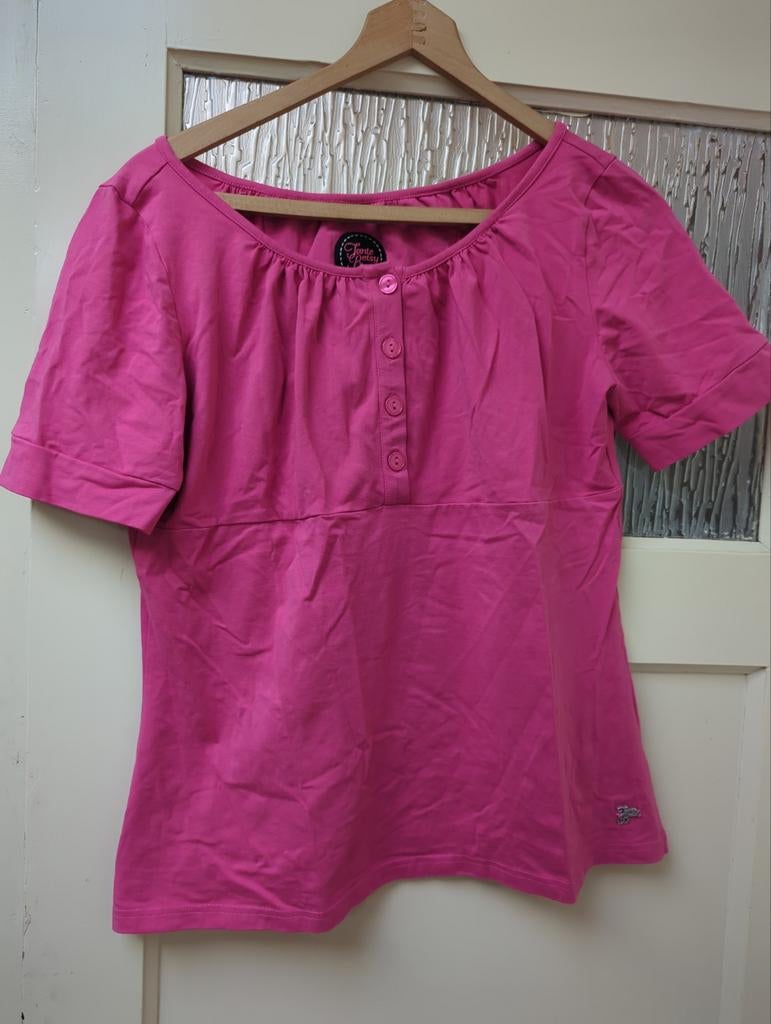 Tante Betsy XL top - Super gaaf roze shirt, Kleding | Dames, Tante Betsy, Maat 46/48 (XL) of groter, Ophalen of Verzenden, Korte mouw
