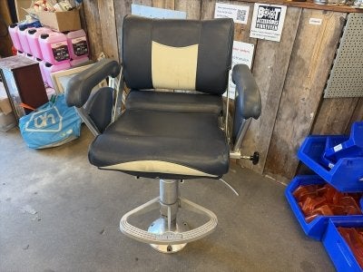 Stoelpoot Vetus met stoel blauw, Watersport en Boten, Niet ingevuld, Gebruikt, Niet ingevuld, Niet ingevuld