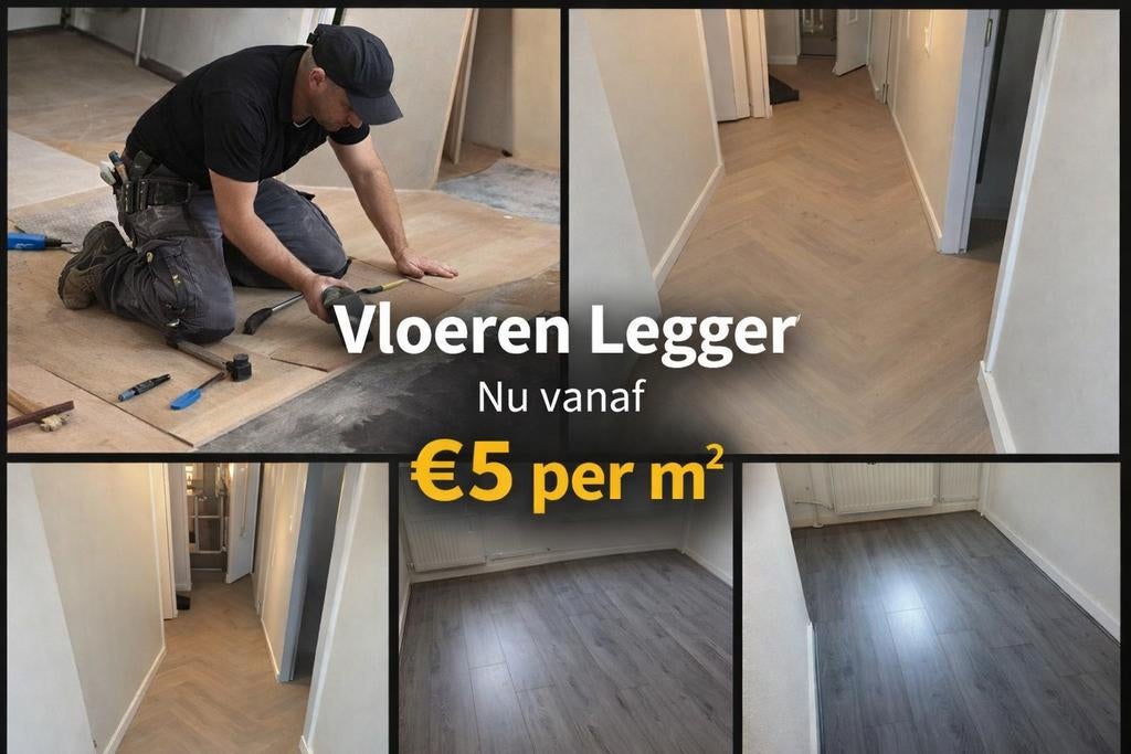 Vloerenlegger/ Stuckwerk/ Schilderwerk, Ophalen of Verzenden, Minder dan 10 m², Tapijt
