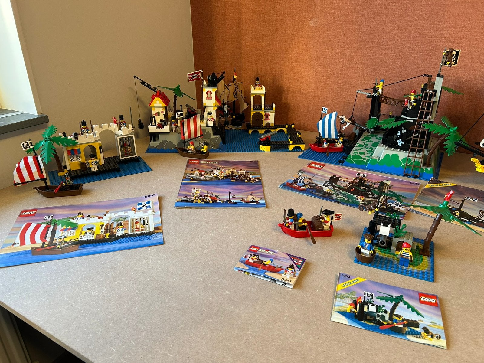 Piraten lego sets jaren 90, Gebruikt, Lego, Complete set, Pirates