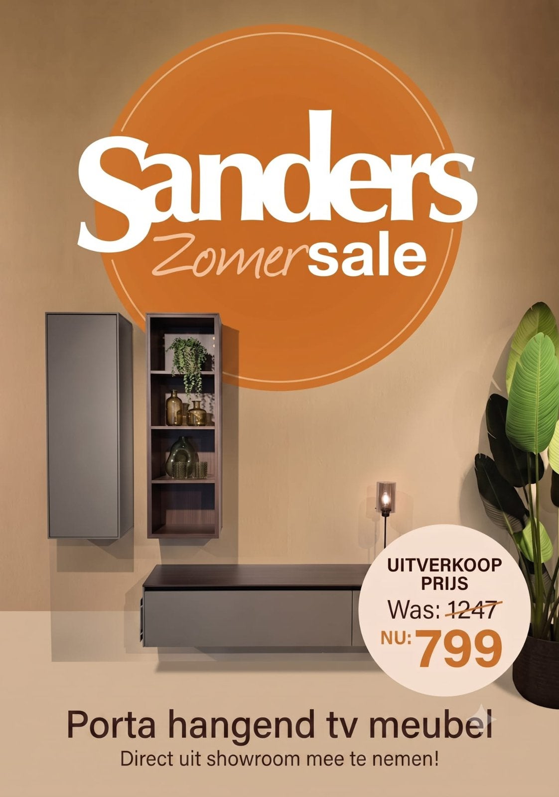 Wandmeubel Porta Set van 3, Ophalen, Overige materialen, 150 tot 200 cm, Zo goed als nieuw