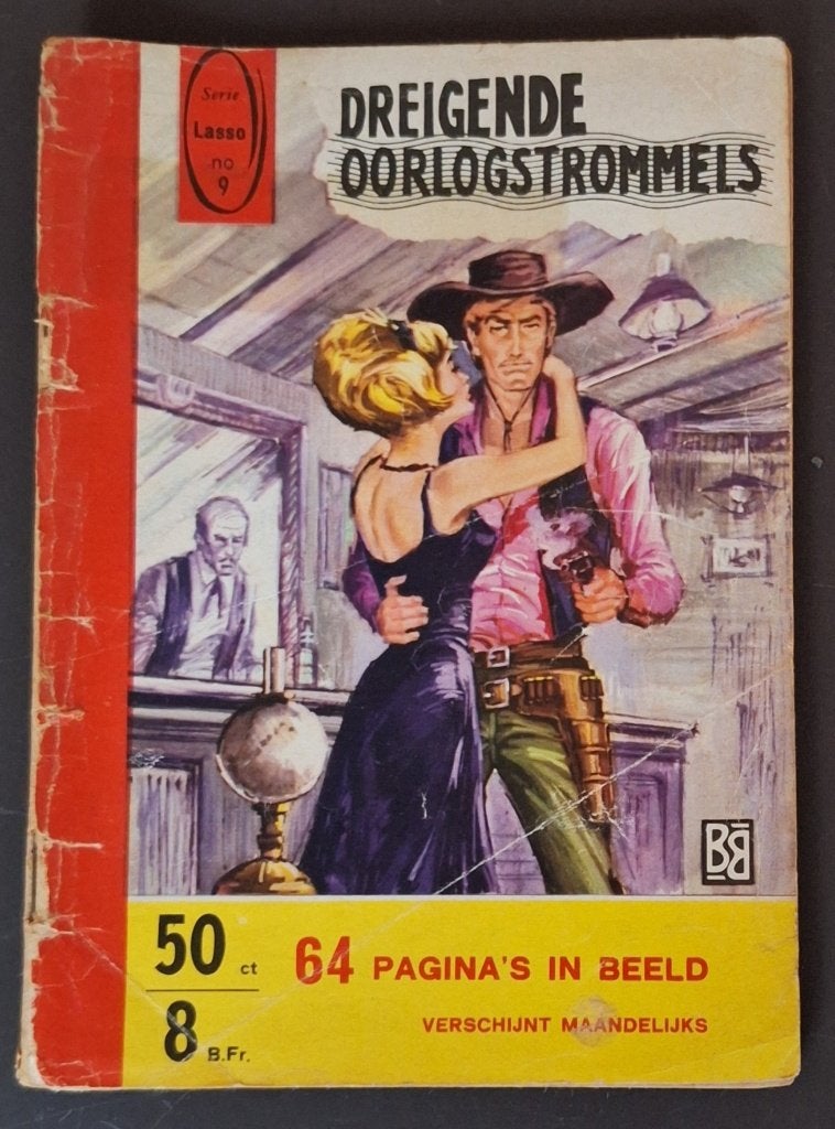 Dreigende oorlogstrommels - Lasso serie - nr 9, Boeken, Stripboeken, Eén stripboek, Ophalen of Verzenden, Gelezen
