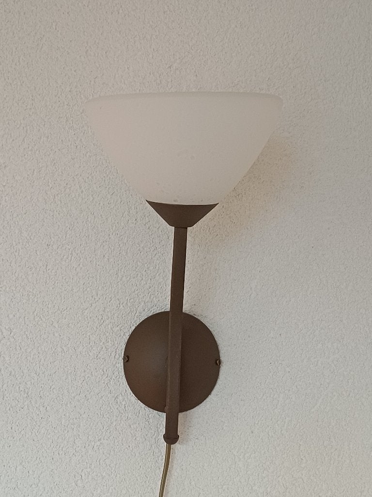 Wandlamp, Huis en Inrichting, Ophalen of Verzenden, Zo goed als nieuw, Glas, Wit