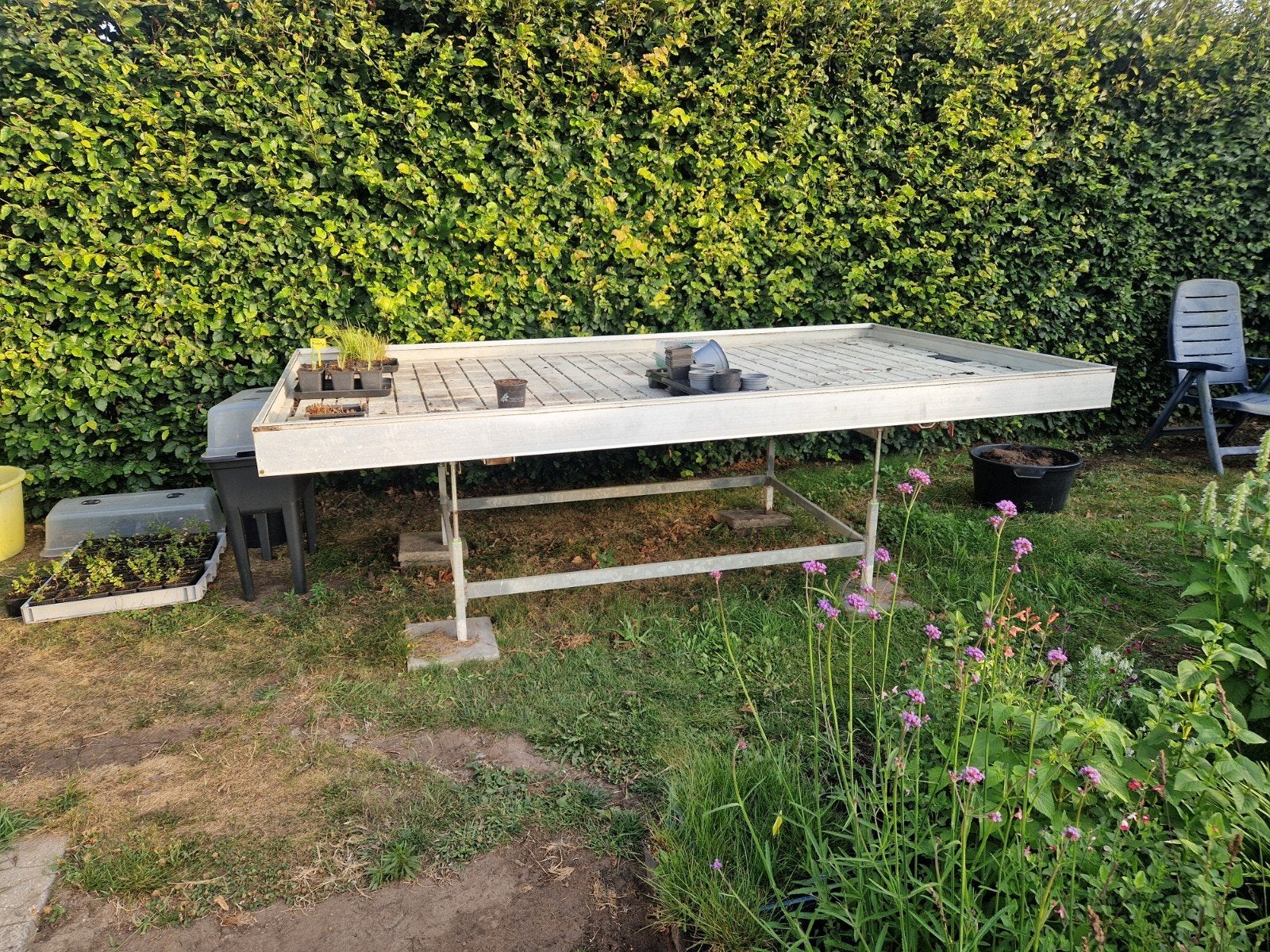 Grote kweektafel voor tuin of kas, Ophalen, Gebruikt, Kweektafel