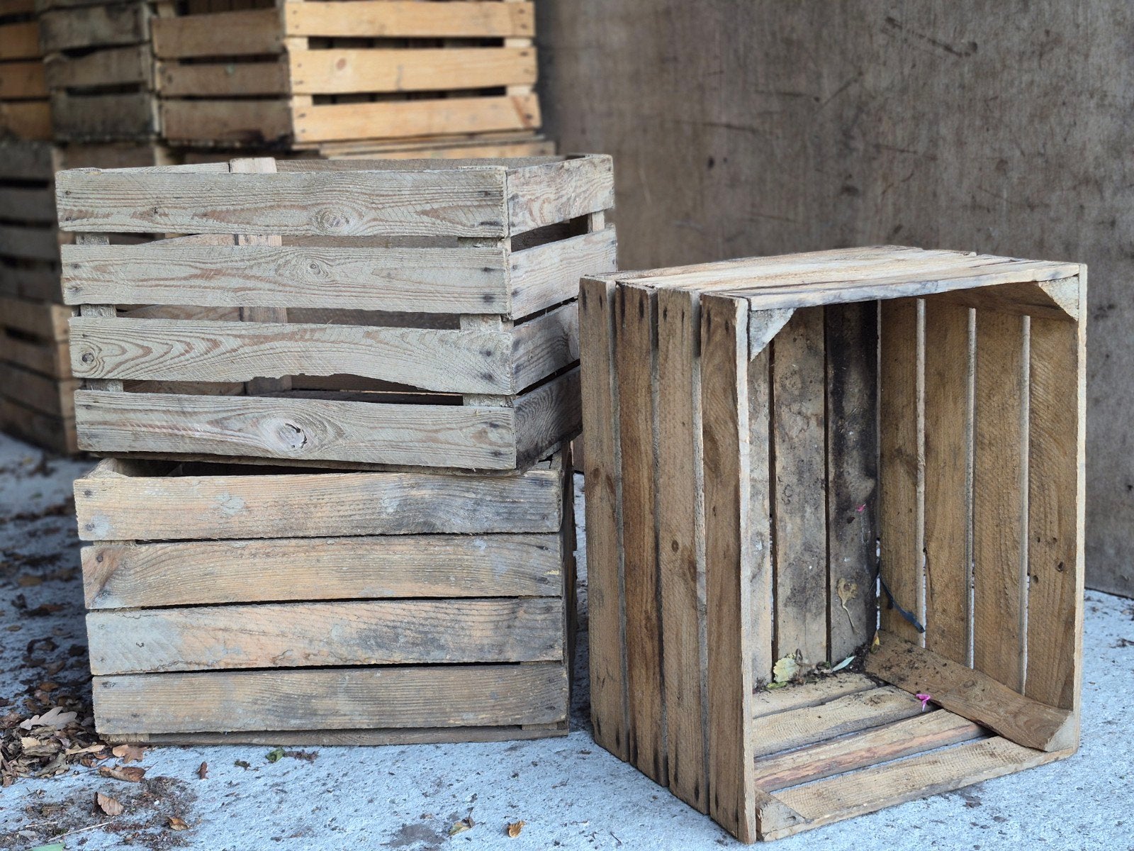 Rustiek houten fruitkisten 50x40x30, Ophalen, Gebruikt, Minder dan 35 cm, Minder dan 50 cm