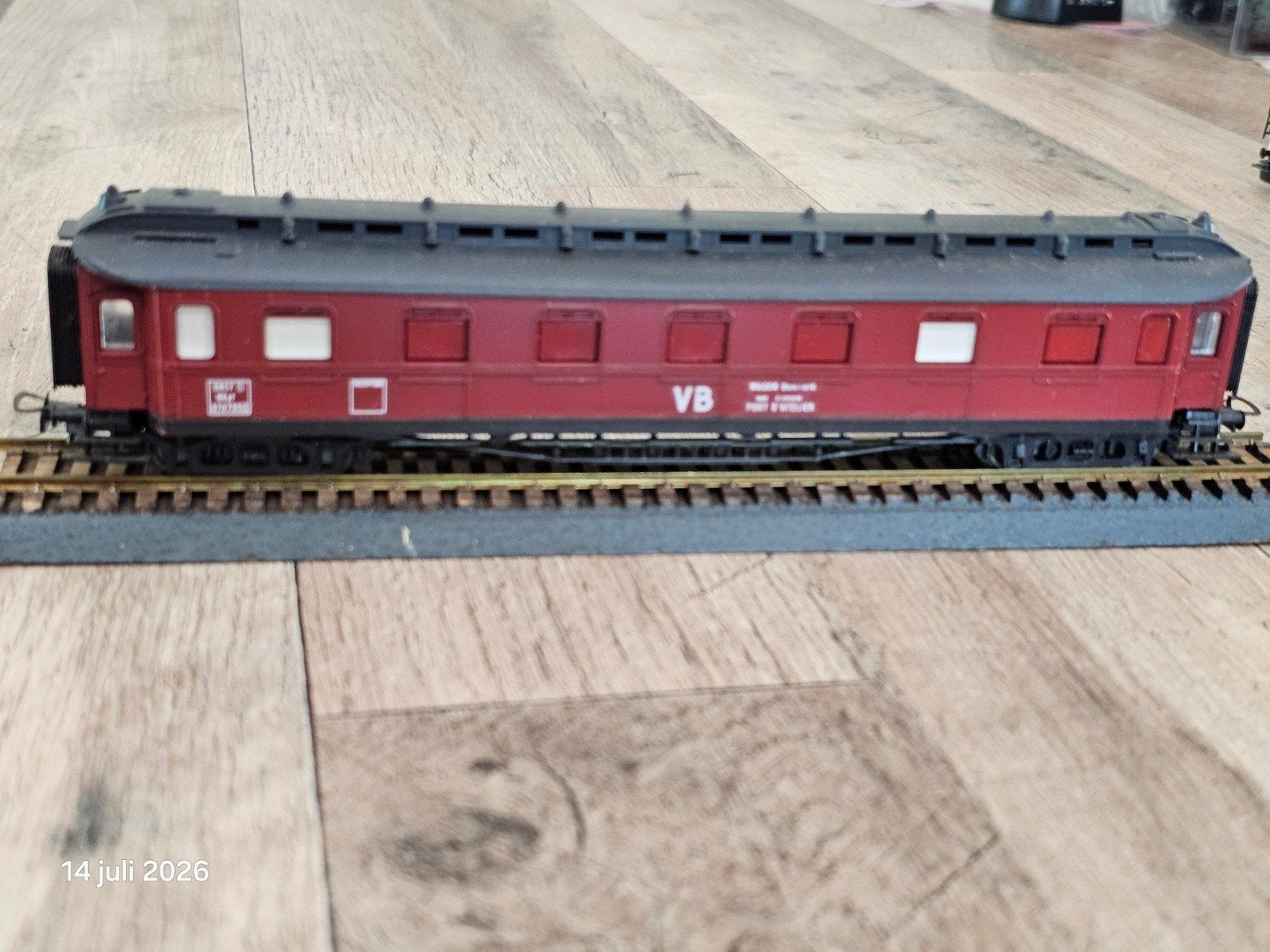 Liliput Modelspoor Frans VB Rijtuig Ho - Rood, Gebruikt, Gelijkstroom of Wisselstroom, Wagon, Ophalen of Verzenden