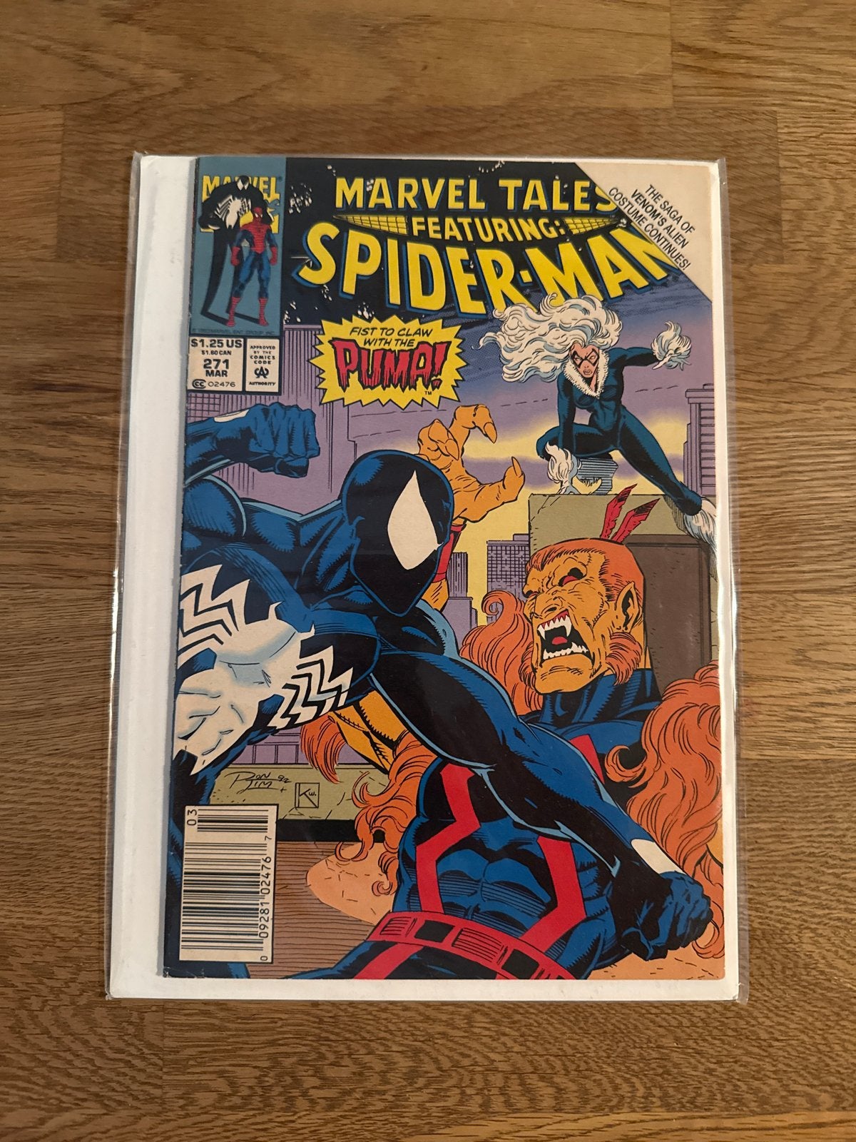 Marvel Tales Featuring Spider-Man #271 - Puma!, Eén comic, Ophalen of Verzenden, Zo goed als nieuw, Amerika