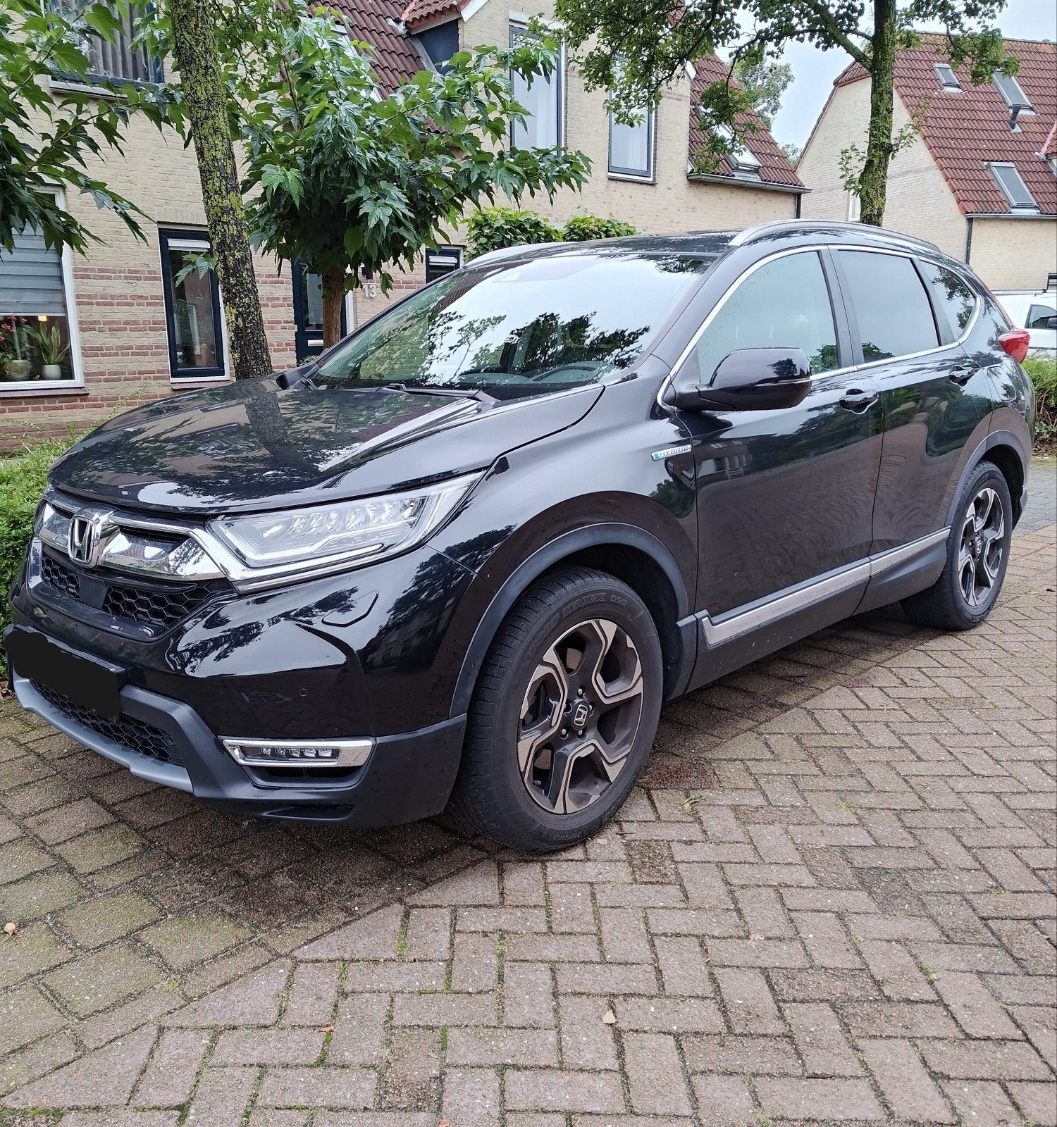 Honda CR-V 2.0 Hybrid 146pk 4WD Aut. 2019 Zwart, Auto's, Honda, Automaat, 145 pk, 1643 kg, 750 kg
