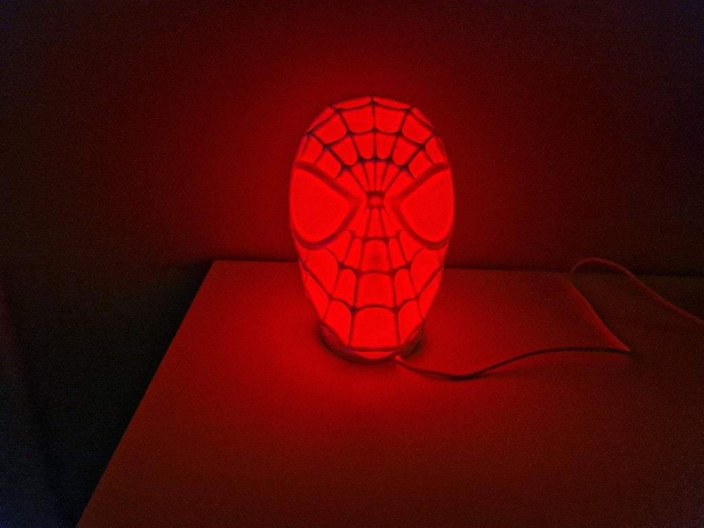 nieuwe spiderman led lamp met rgb kleuren, Ophalen of Verzenden, Nieuw, Kunststof