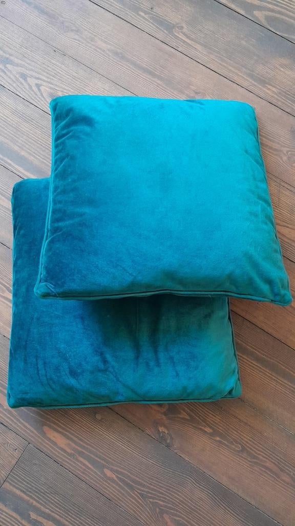 Kussentjes met rits gratis, Ophalen of Verzenden, Zo goed als nieuw, Blauw, Vierkant