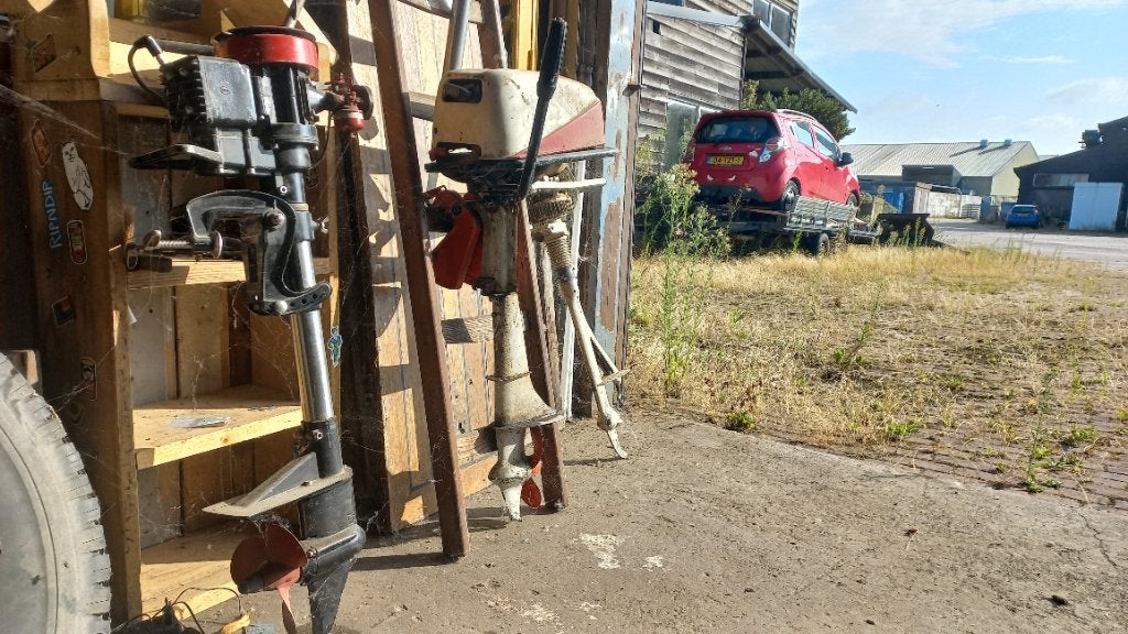 Vier stuks buitenboord motoren. Onderdelen., Watersport en Boten, Ophalen, Gebruikt, Motor en Techniek, Zeilboot of Motorboot
