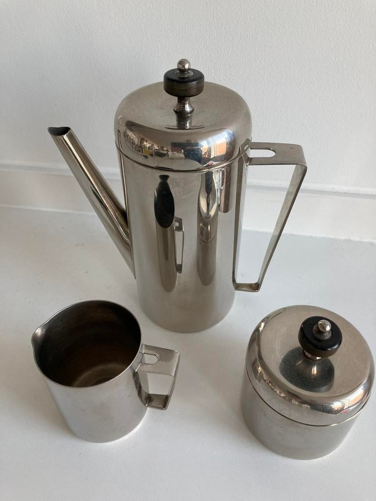 BAUHAUS ART DECO KOFFIE-SET OP BLAD, Ophalen of Verzenden
