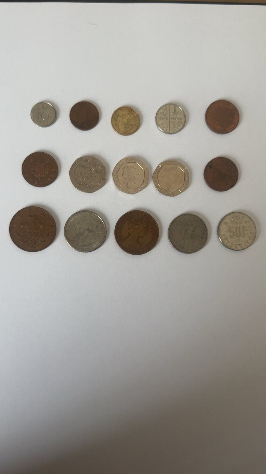 Diverse Munten Collectie - Groot-Brittannië, Frankrijk, VS, Ophalen of Verzenden, Overige landen, Losse munt
