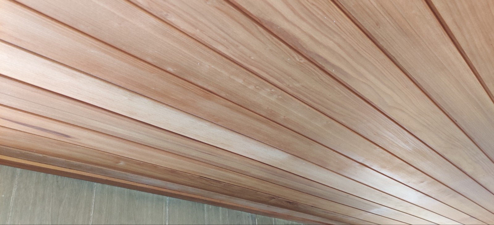 Houten plafondbekleding van vurenhout, Doe-het-zelf en Verbouw, Hout en Planken, Ophalen, Gebruikt, Minder dan 25 mm, Plank