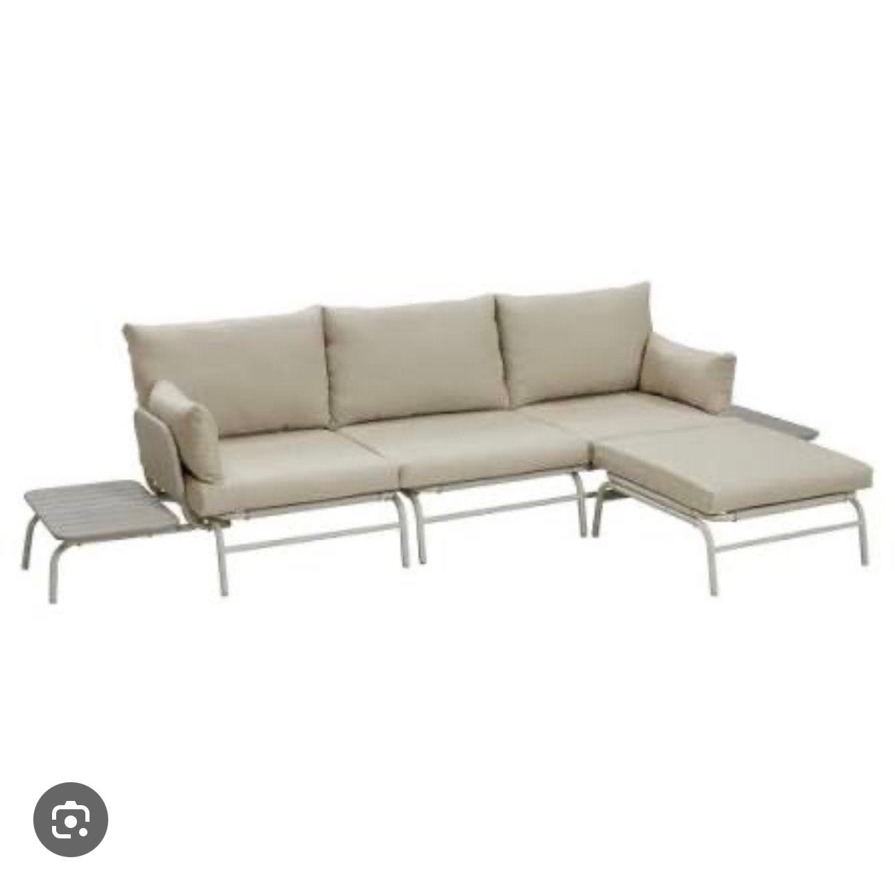 Loungeset Nuvola & Fauteuil Ginosa Zand - Z.G.A.N., Ophalen, Zo goed als nieuw, Loungeset, Bank