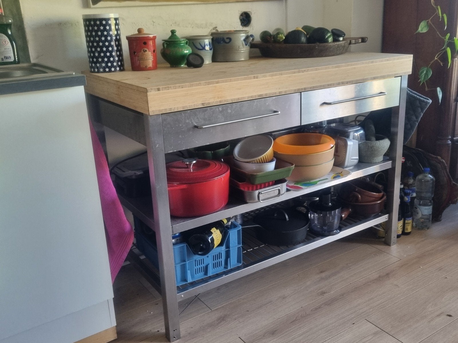 Rimforsa keukentrolly van Ikea, Ophalen, Gebruikt