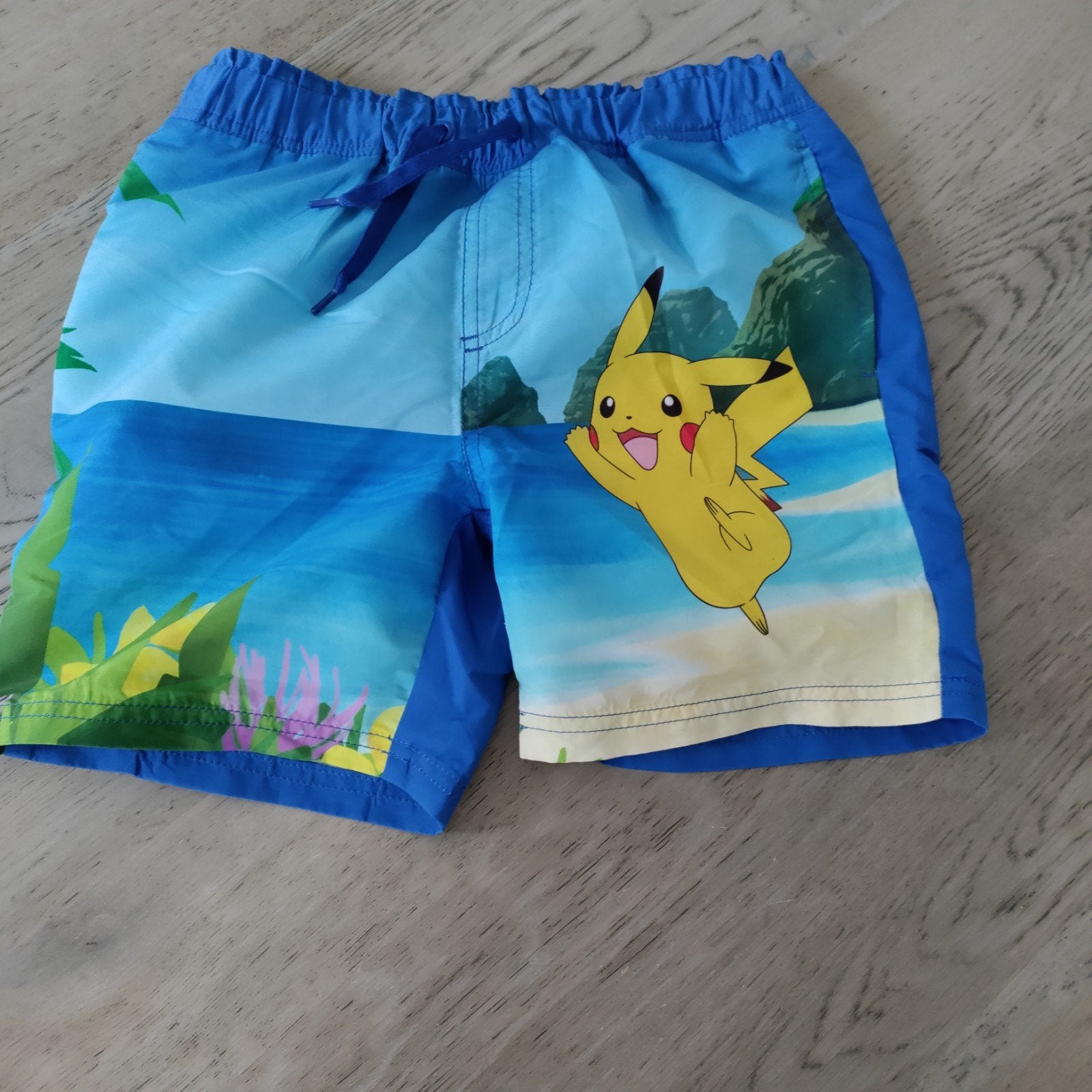 Name it Zwembroek Pokemon blauw maat 140, Gebruikt, Sport- of Zwemkleding, Ophalen of Verzenden, Jongen