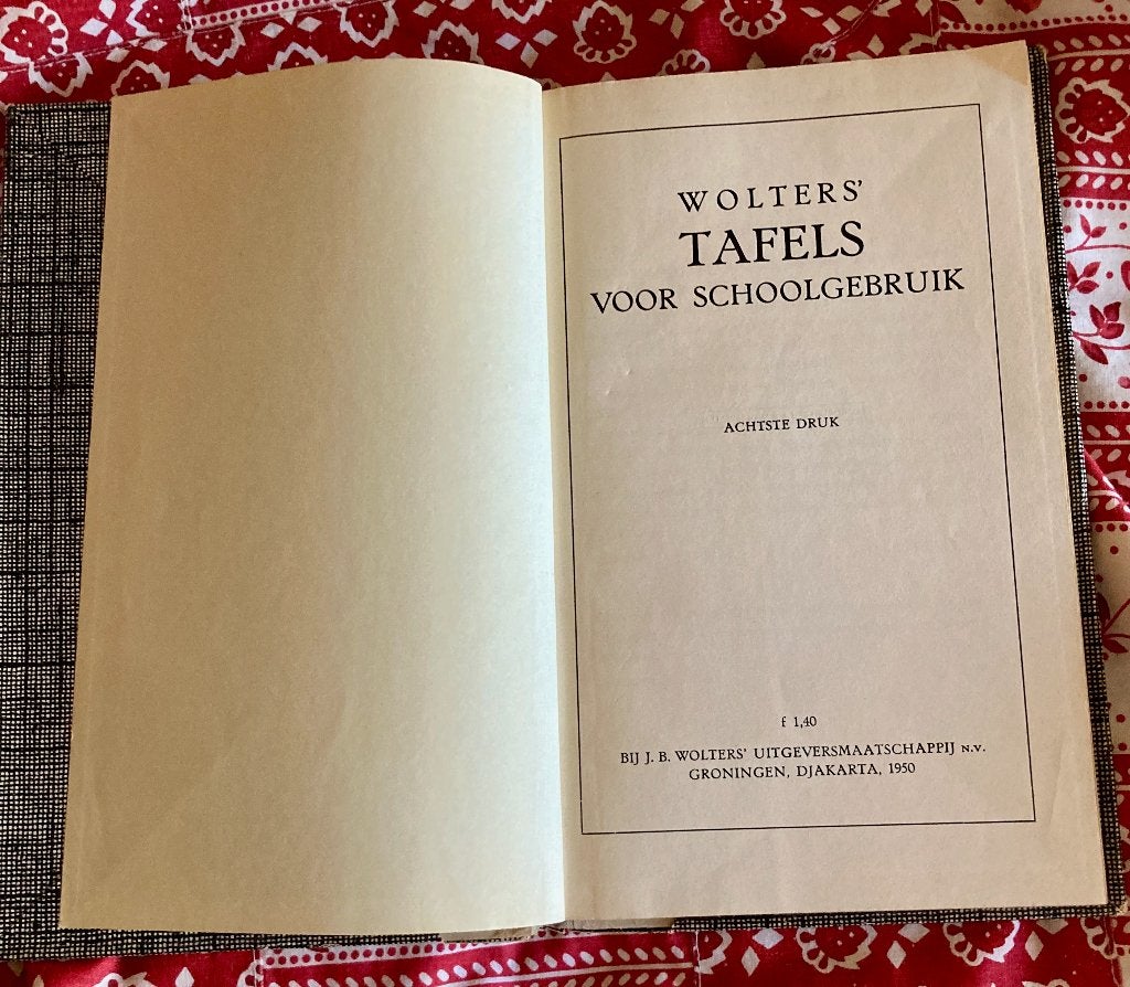 Wolter's Tafels voor Schoolgebruik (1950), Ophalen of Verzenden, Gelezen, Overige niveaus, J.B. Wolters