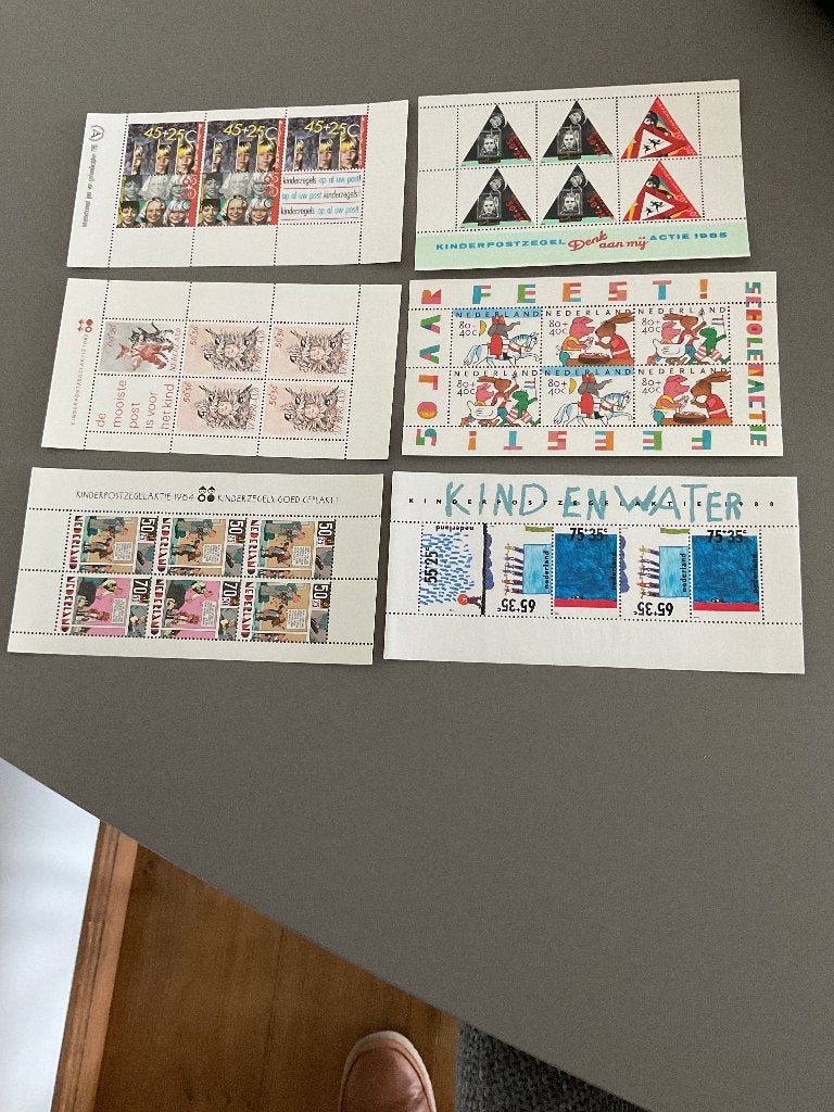 Postzegels kinderzegels, Ophalen of Verzenden, Na 1940, Postfris