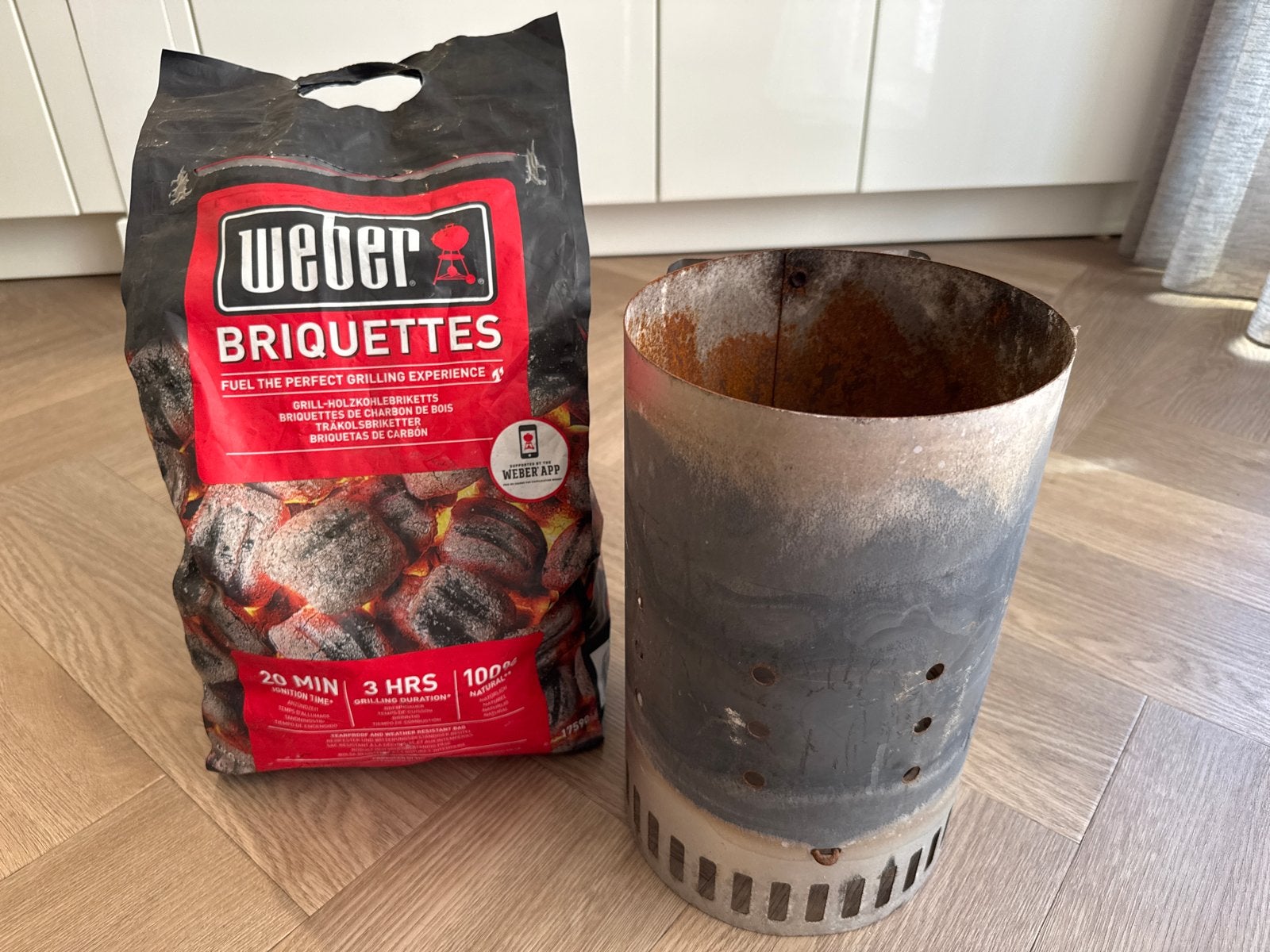 Weber Briketten & Brikettenstarter, Tuin en Terras, Barbecue-accessoires, Ophalen, Gebruikt