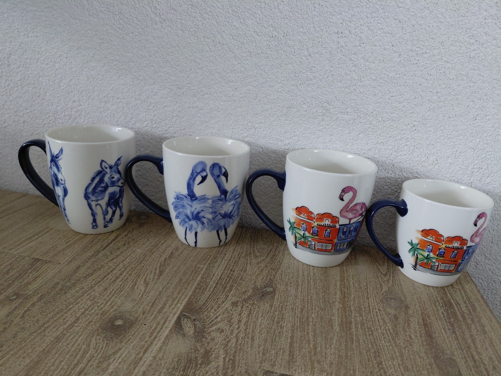 Heinen Delfts blauw NIEUW  bekers, Ophalen, Nieuw, Overige stijlen, Kop(pen) en/of Schotel(s)