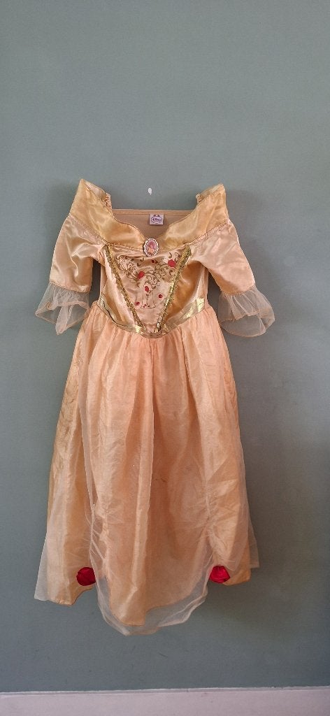 Prinses Belle jurk. voor 6/7 jaar, Kinderen en Baby's, Carnavalskleding en Verkleedspullen, Ophalen, Gebruikt, 110 t/m 116, Meisje