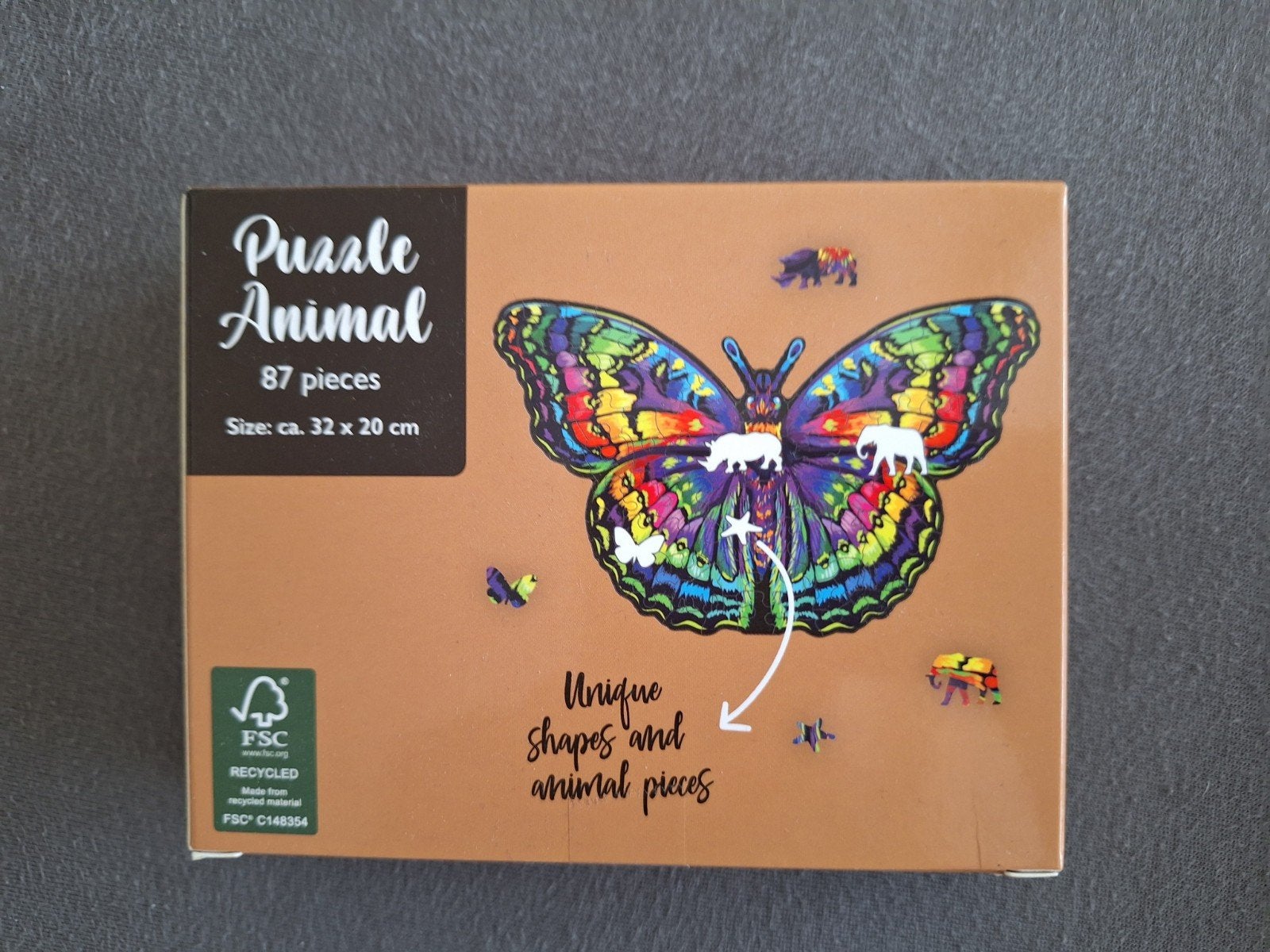 puzzeltje vlinder, Ophalen, Nieuw