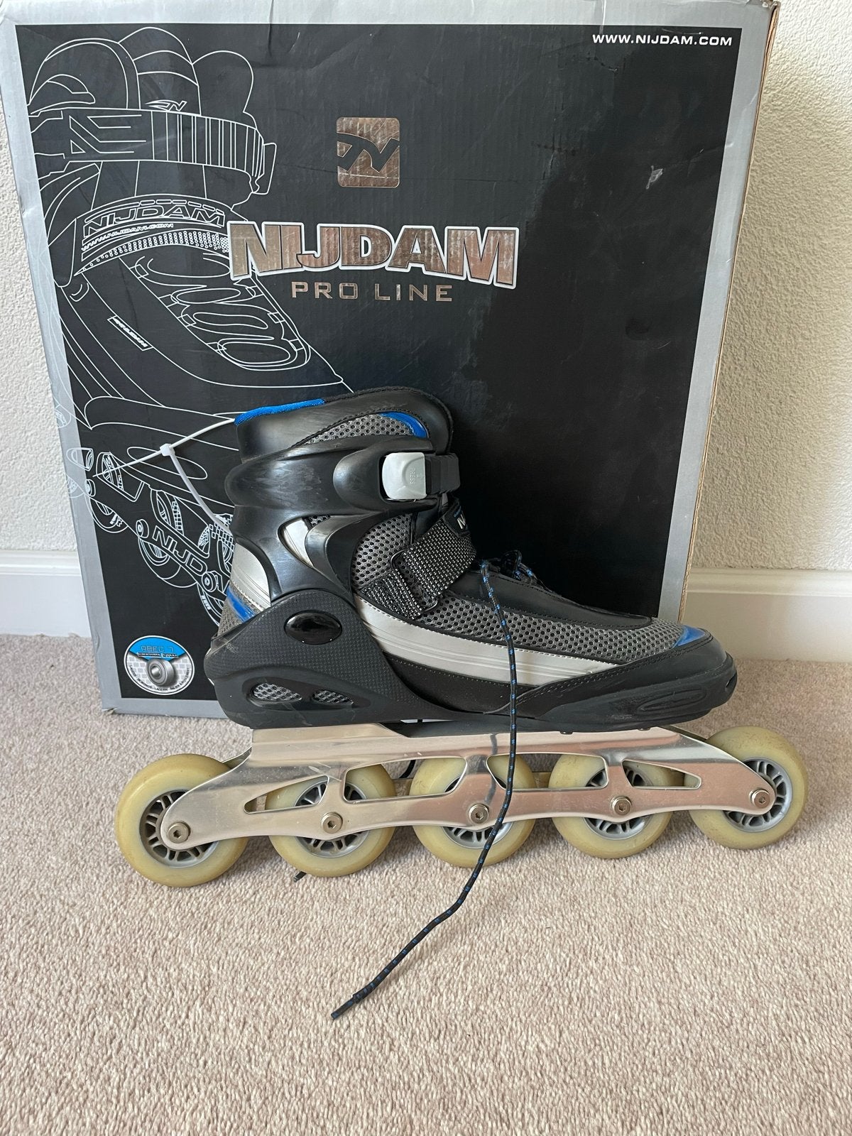 Nijdam Pro Line Inline Speed Skates - Maat 45, Sport en Fitness, Skeelers, Overige merken, Inline skates 5 wielen, Heren, Ophalen of Verzenden