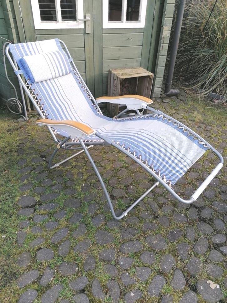 Standenstoel Relaxstoel Ligstoel Campingstoel Lafuma Look, Ophalen of Verzenden, Aluminium