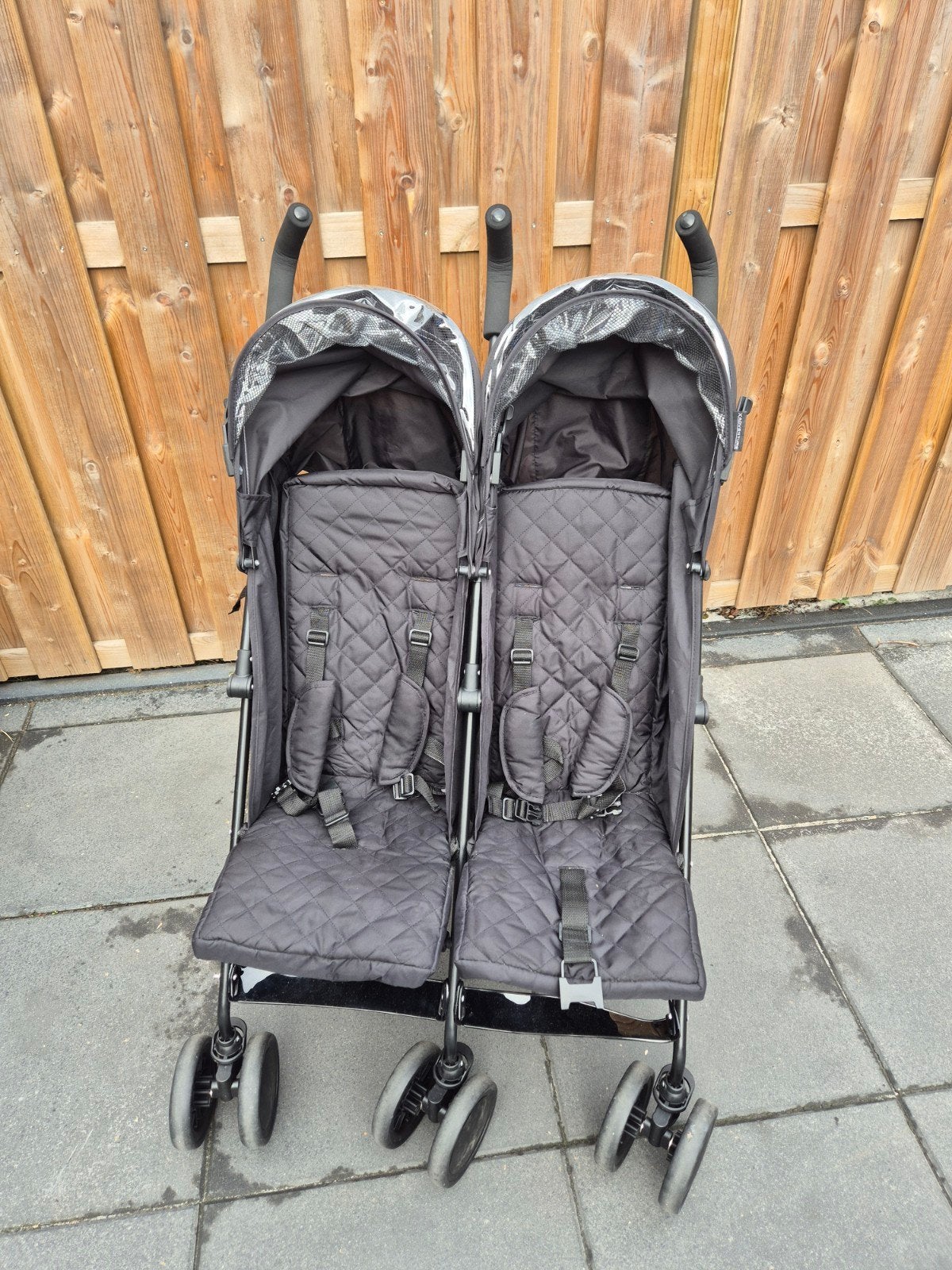 X-Adventure Duo Buggy - Compacte Tweelingbuggy, Kinderen en Baby's, Ophalen, Gebruikt, Overige merken, Verstelbare rugleuning