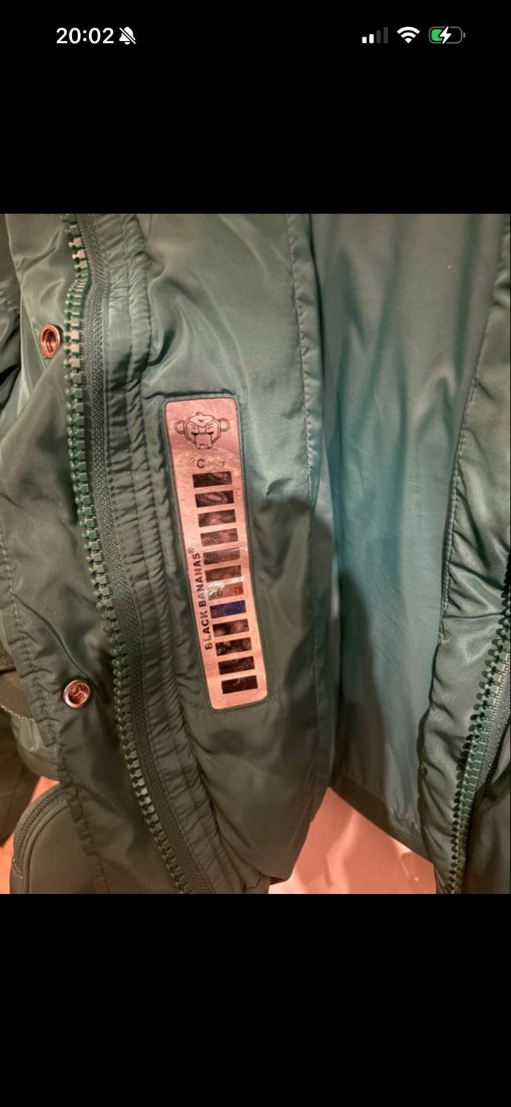 Black Bananas Puffer Jacket Groen - Maat S, Verzenden, Gedragen, Maat 36 (S), Groen