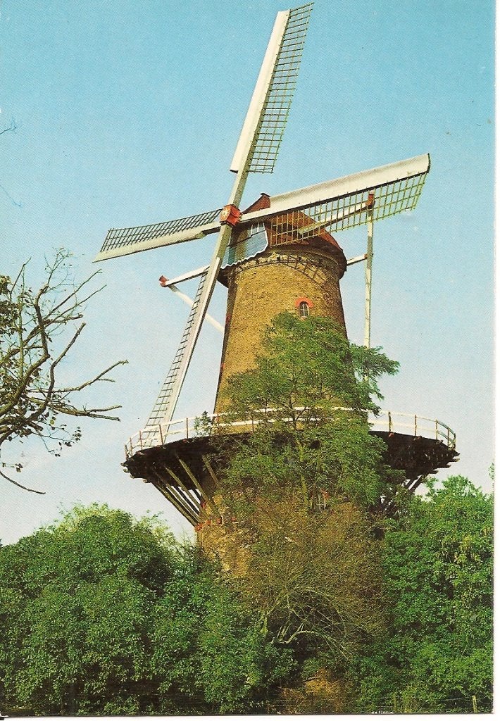 Ansichtkaart Molen De Brak, Sluis (Holland), Ophalen of Verzenden, 1960 tot 1980, Ongelopen, Zeeland