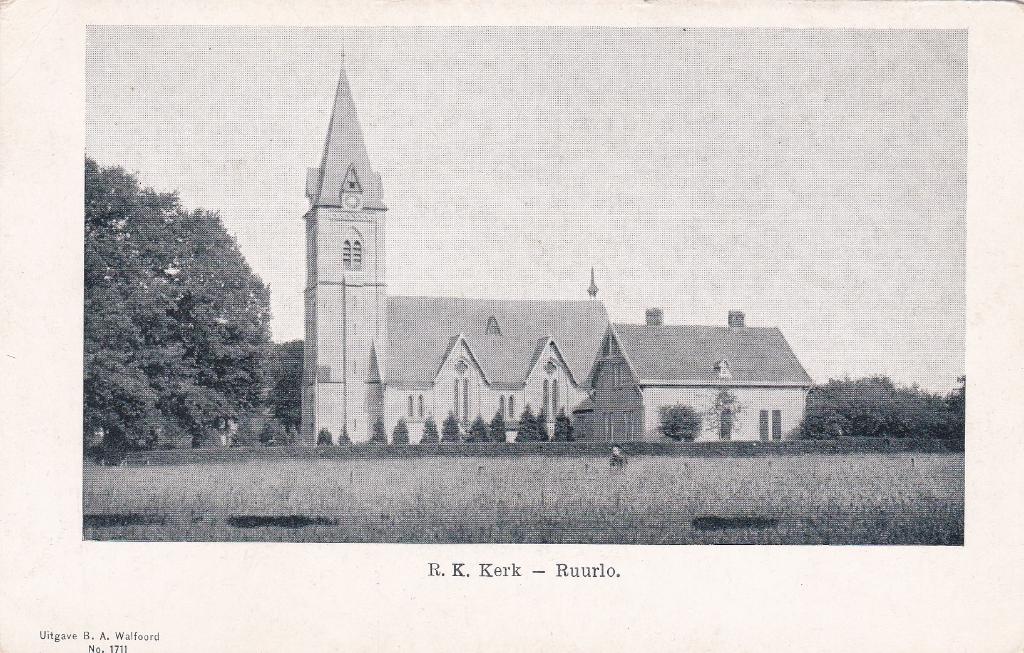 GA1493 R K Kerk Ruurlo Barchem Vorden Borculo Gelderland, Verzenden, 1920 tot 1940, Ongelopen, Gelderland