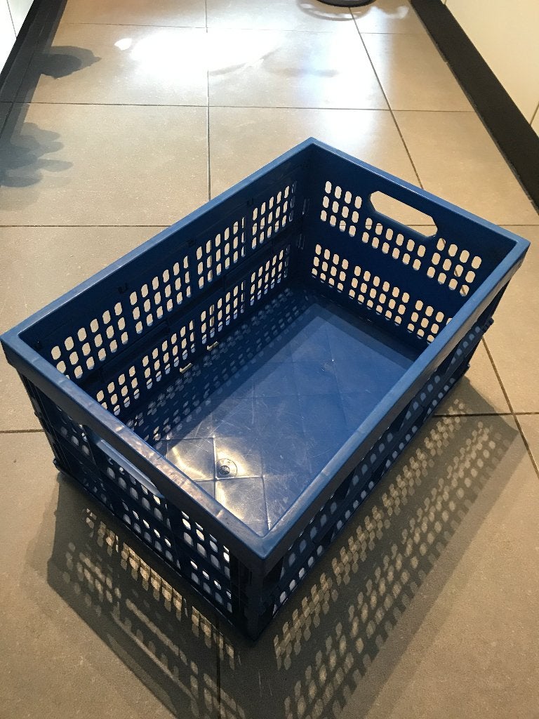 Krat Vouw Wasmand       µr, Ophalen, 60 cm of meer, Krat, Minder dan 35 cm