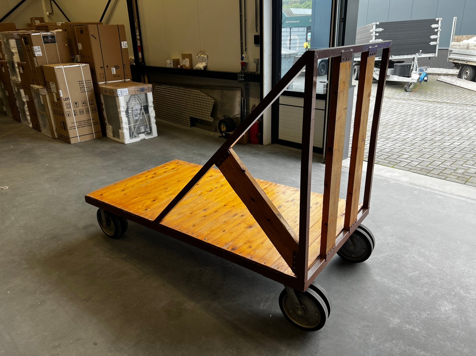 Zeer zware transport kar, Doe-het-zelf en Verbouw, 100 liter of meer, Ophalen, Zo goed als nieuw, Transportkar