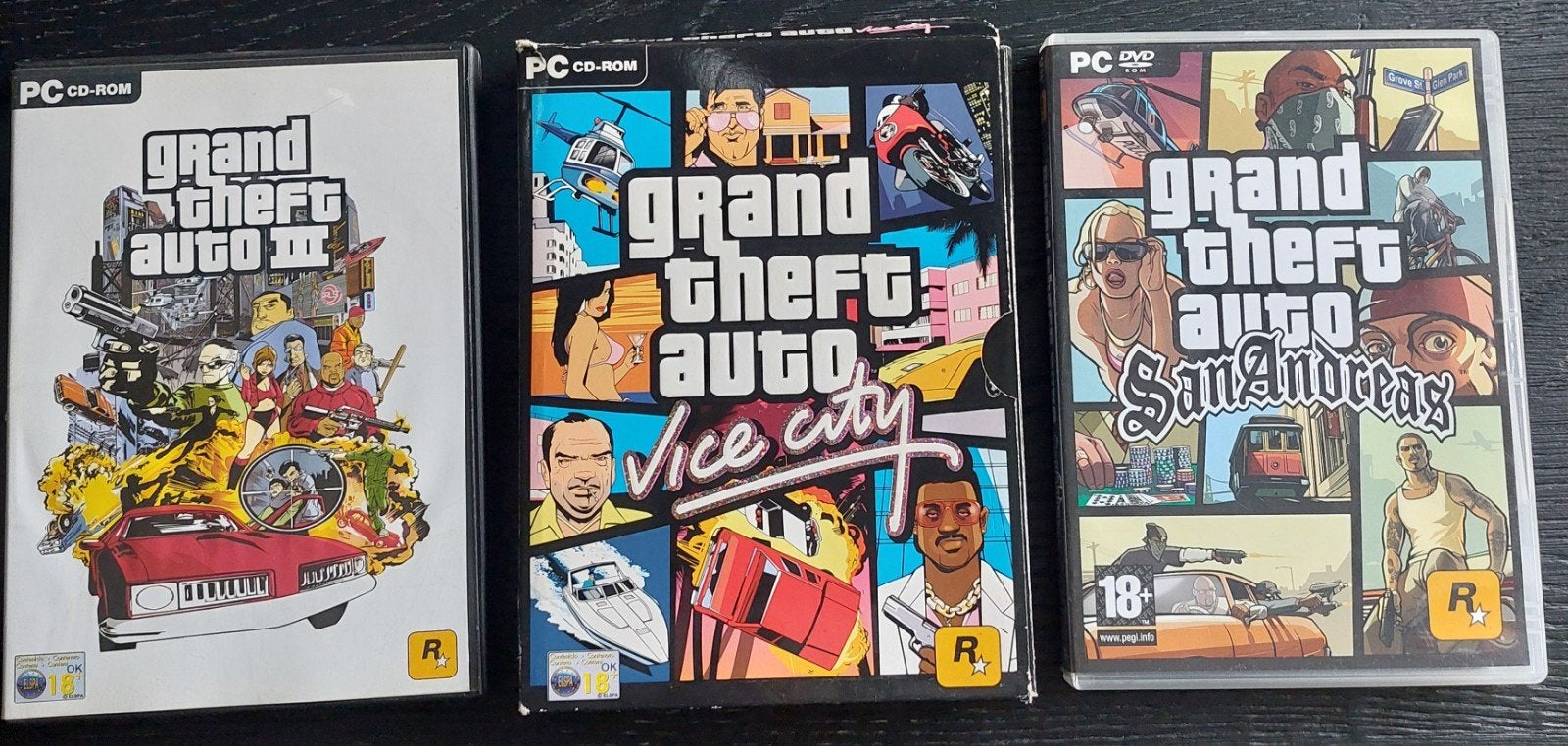GTA Trilogy PC-Games - GTA III, Vice City & San Adreas, Avontuur en Actie, Vanaf 18 jaar, 1 speler, Ophalen of Verzenden