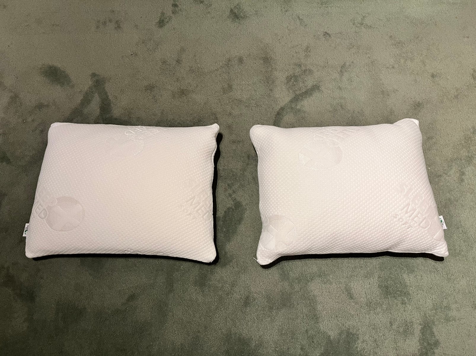 SleepMed soft hoofdkussen 2 stuks zgan, Ophalen of Verzenden, Zo goed als nieuw, Wit, Rechthoekig