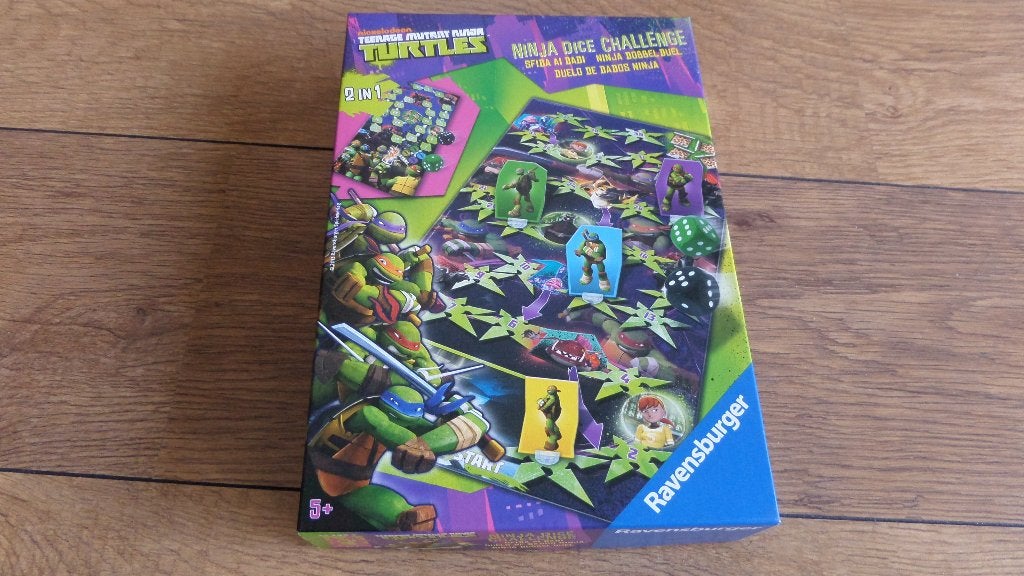 Turtles Ninja dobbelspel 5-99 jaar z.g.a.n. Nickelodeon, Een of twee spelers, Ophalen of Verzenden, Zo goed als nieuw, Ravensburger