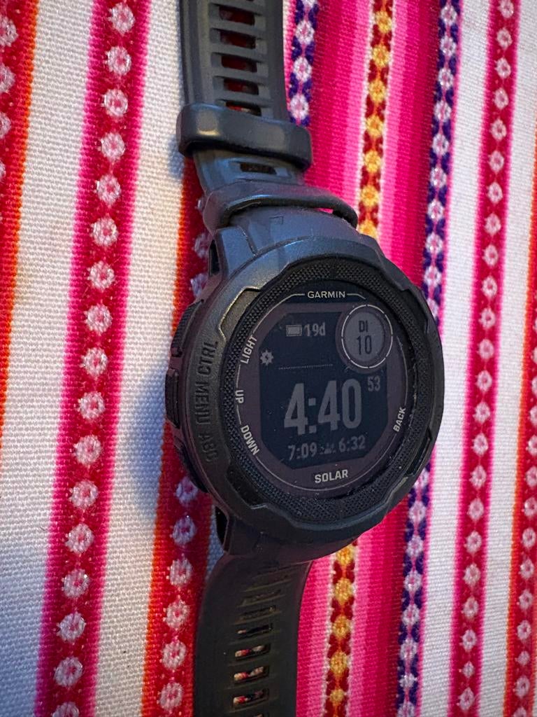 Garmin Instinct 2 Solar Smartwatch - Zwart, Zwart, Ophalen of Verzenden, Waterdicht, Android
