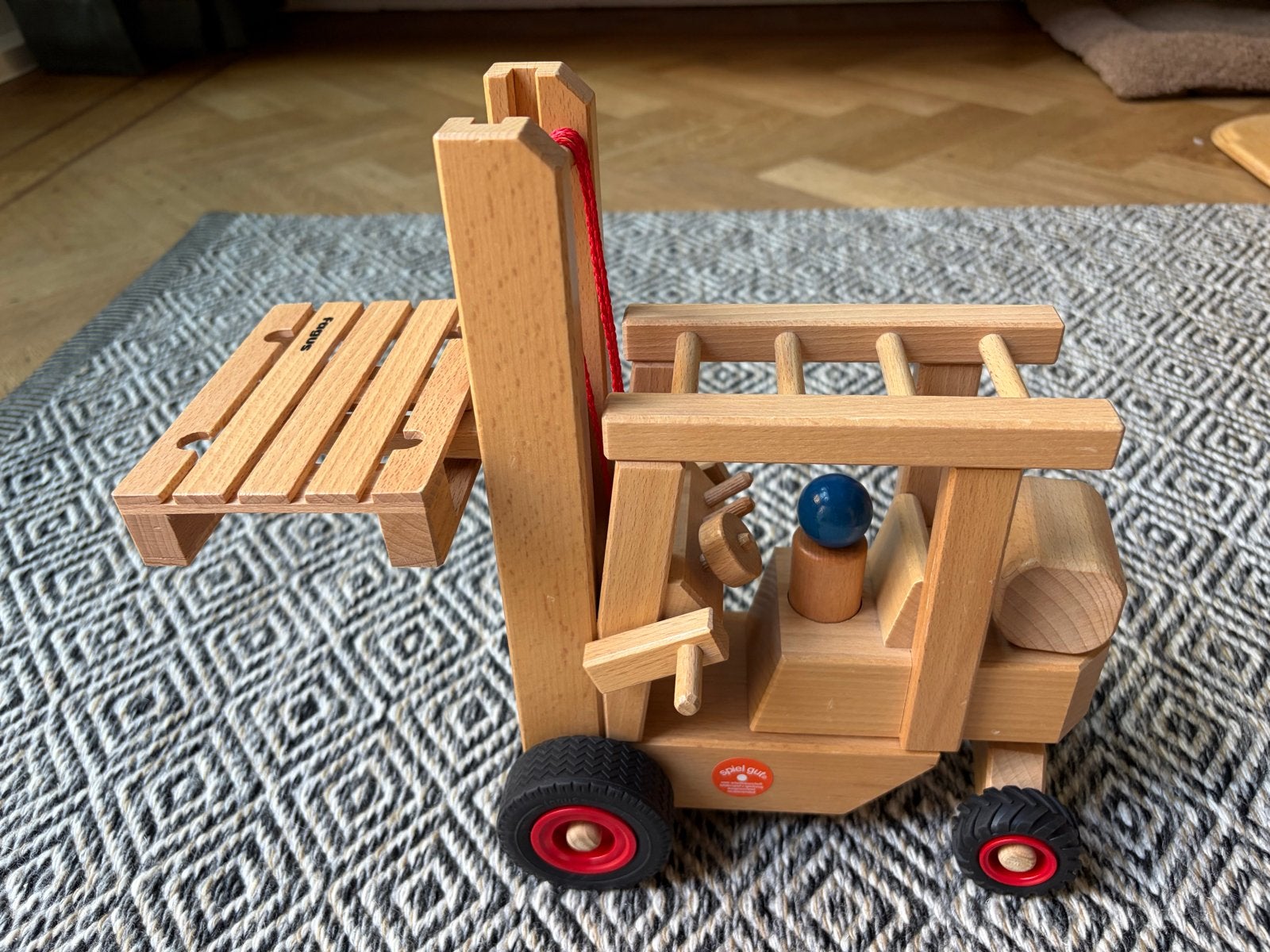 Fagus Houten Vorkheftruck - Made in Germany, Ophalen of Verzenden, Zo goed als nieuw, Overige typen