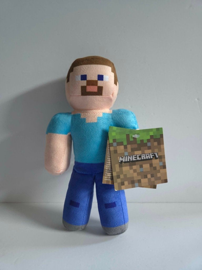 Knuffel - Minecraft - Steve, Ophalen of Verzenden, Nieuw, Overige typen