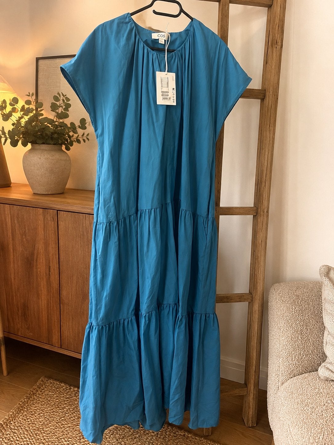 COS jurk nieuw, Ophalen of Verzenden, Nieuw, Blauw, Onder de knie