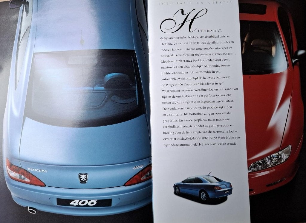 Peugeot 406 Coupé brochure, Verzenden, Zo goed als nieuw, Peugeot