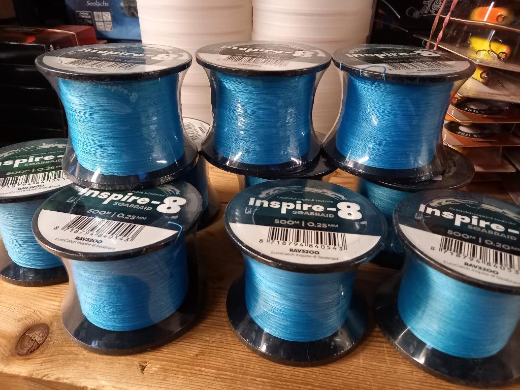 Bulkspoelen 500m Inspire X8 Braid (gevlochten lijn)