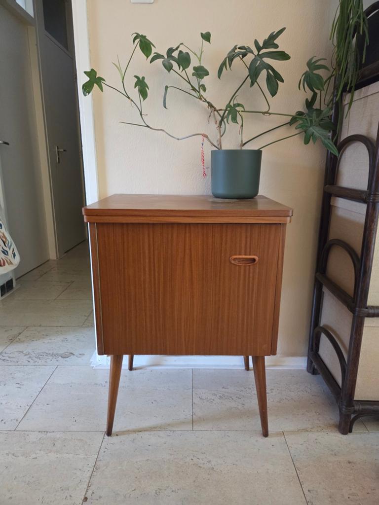 Singer naaikastje vintage antiek 1950 werkt nog, Ophalen, Vintage, antiek, 50 tot 100 cm, 25 tot 50 cm
